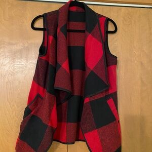 Women,s Plaid Vest